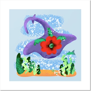 Sea monster Posters and Art